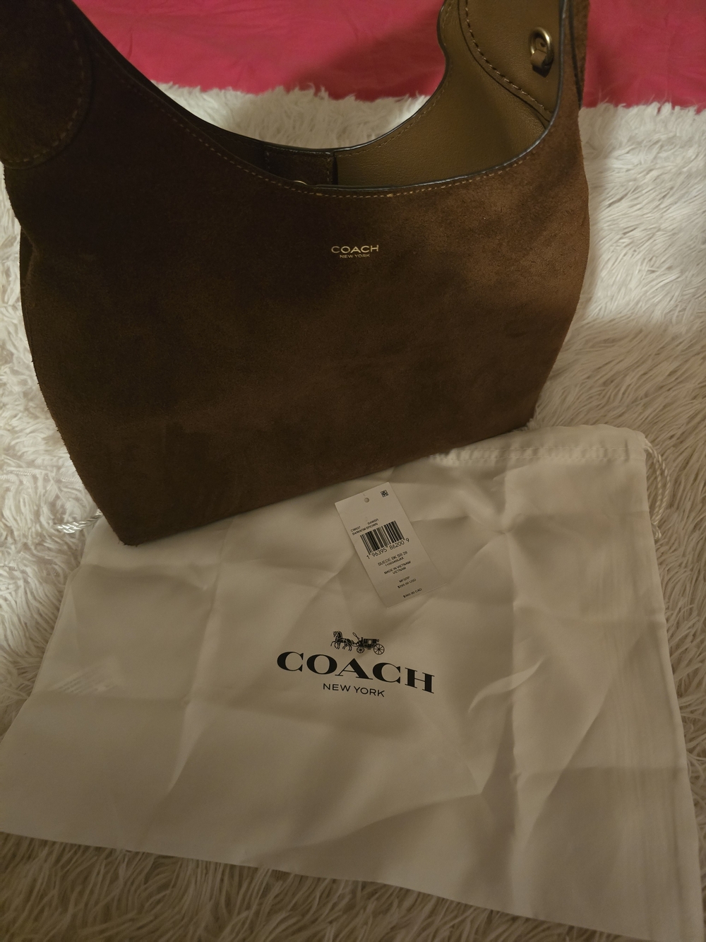Coach Suede Brooklyn Shoulder Bag 28